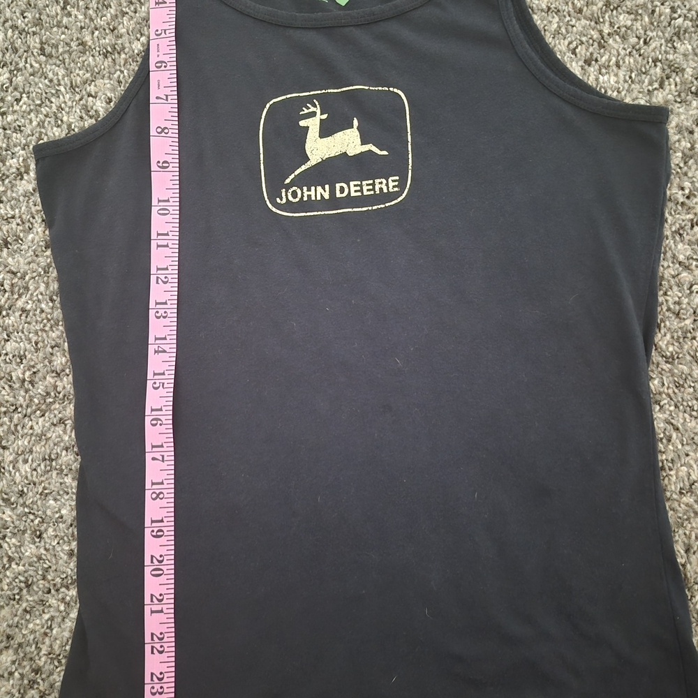XL John Deere Black and Gold Tank Top